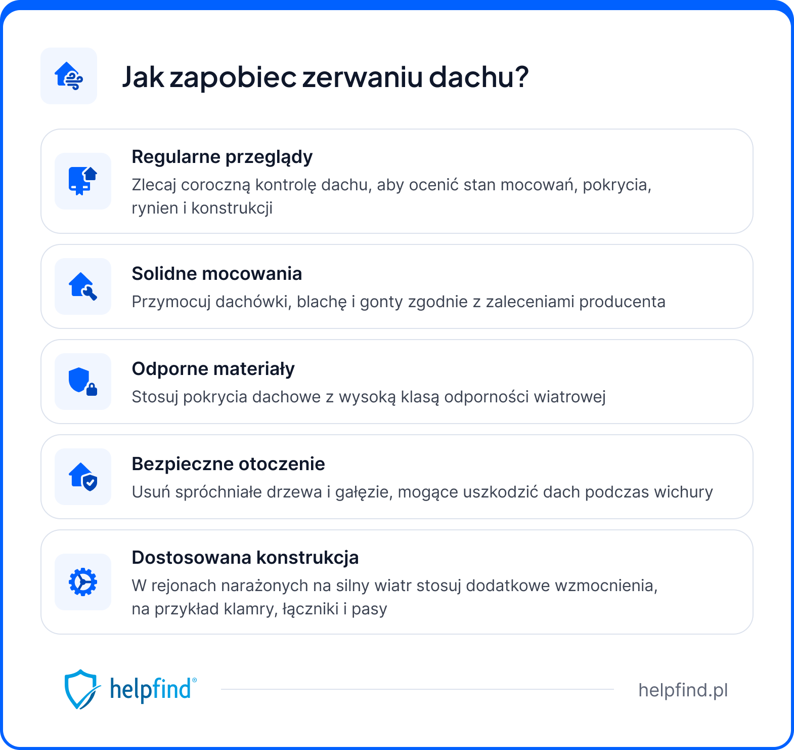 zerwany dach - jak zapobiegać