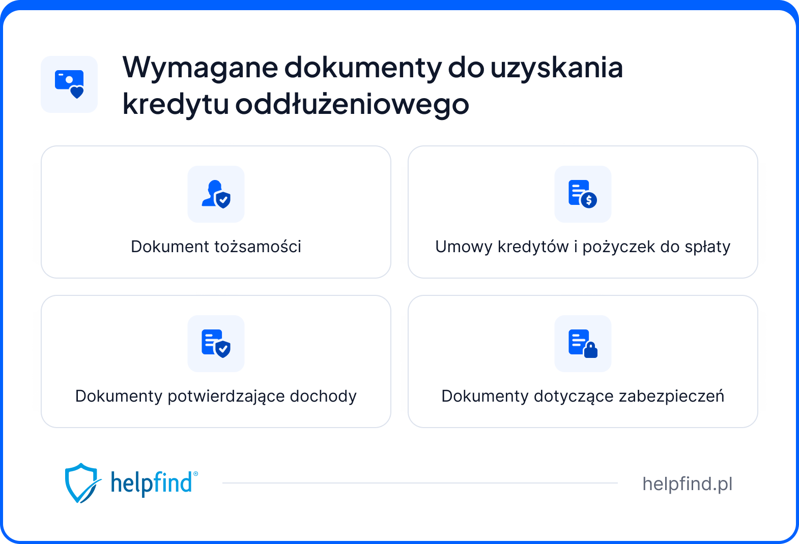 kredyt oddłużeniowy - niezbędne dokumenty