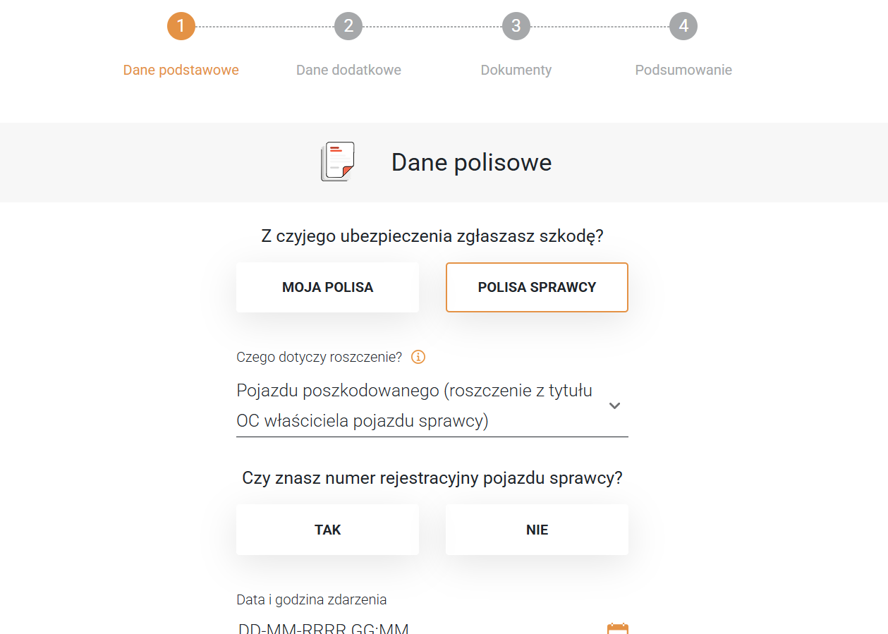 proama zgłoszenie szkody